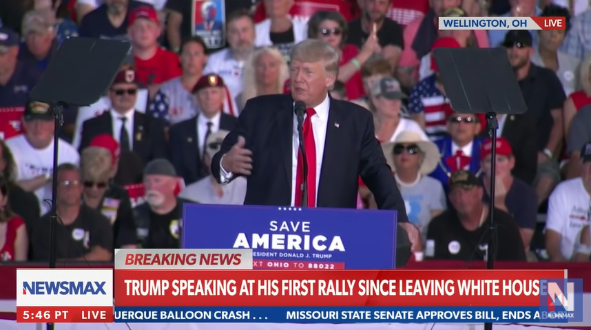 Trump’s First Rally Since Leaving Office