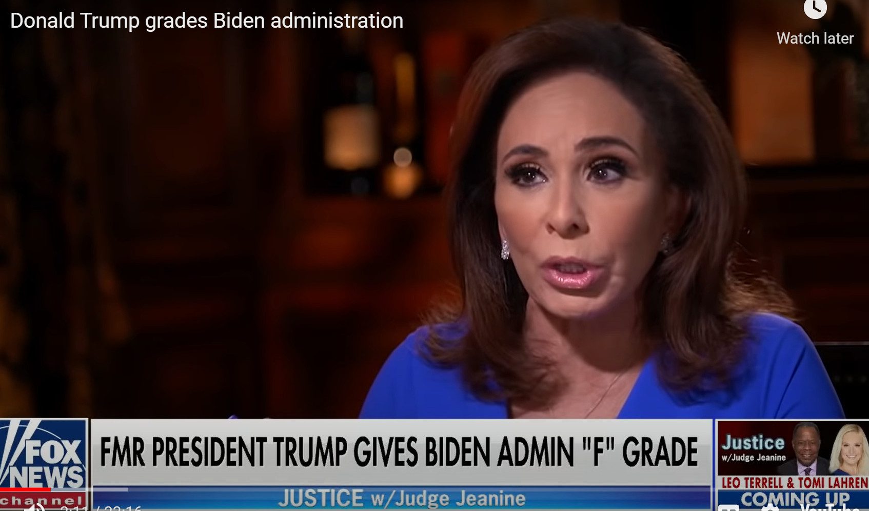 Donald Trump Grades Biden Administration