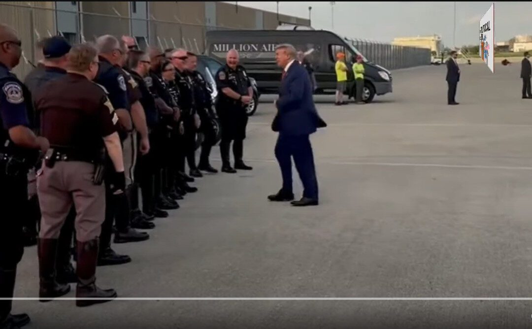Save America - Trump Thanks Police Officers in Indianapolis